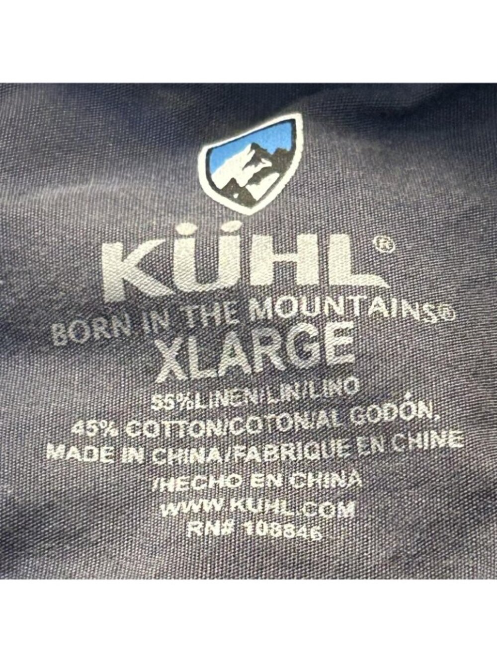 Kuhl Shirt Mens XL Brown Plaid Linen Short Sleeve Button Up Outdoor Hiking - Picture 4 of 13